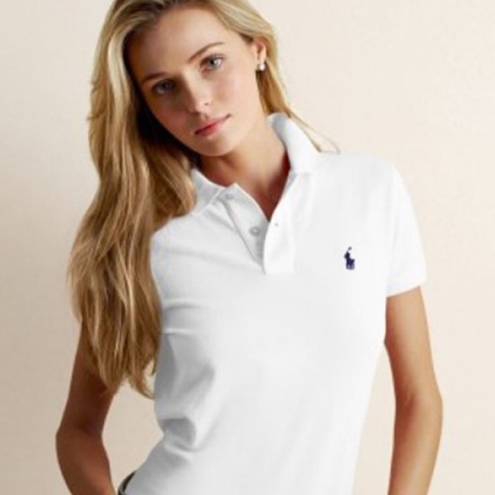 Polo Ralph Lauren Classic Fit White Polo Top